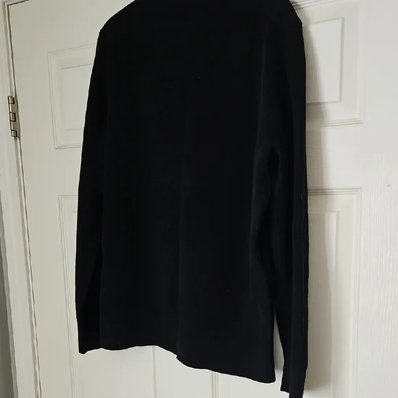 Theory Black Crewneck Sweater - Picture 4 of 9